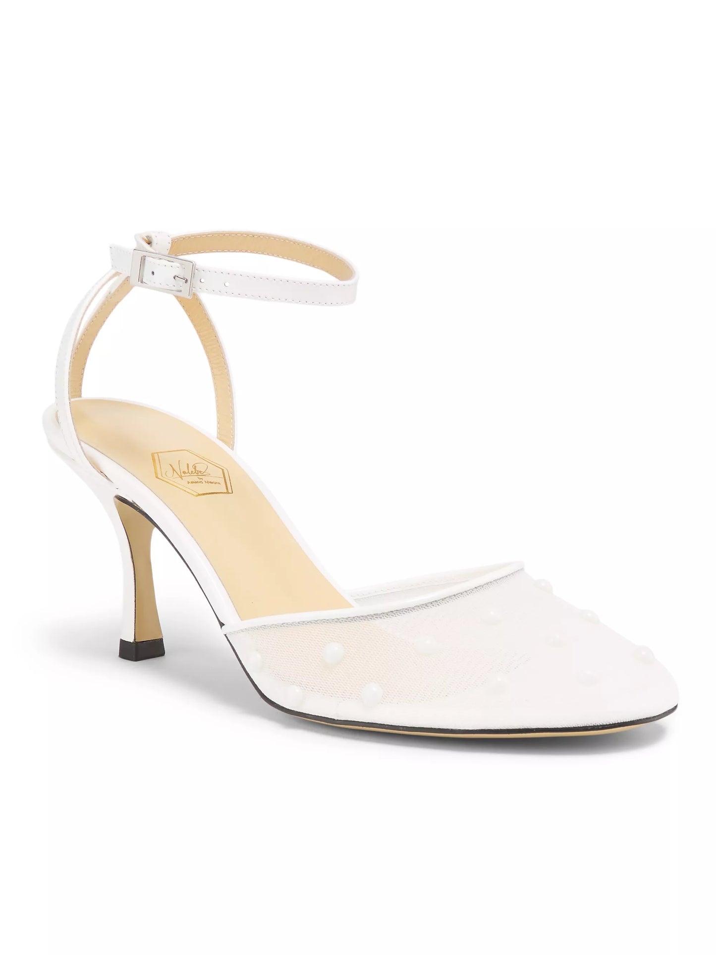 White Mesh Slingback