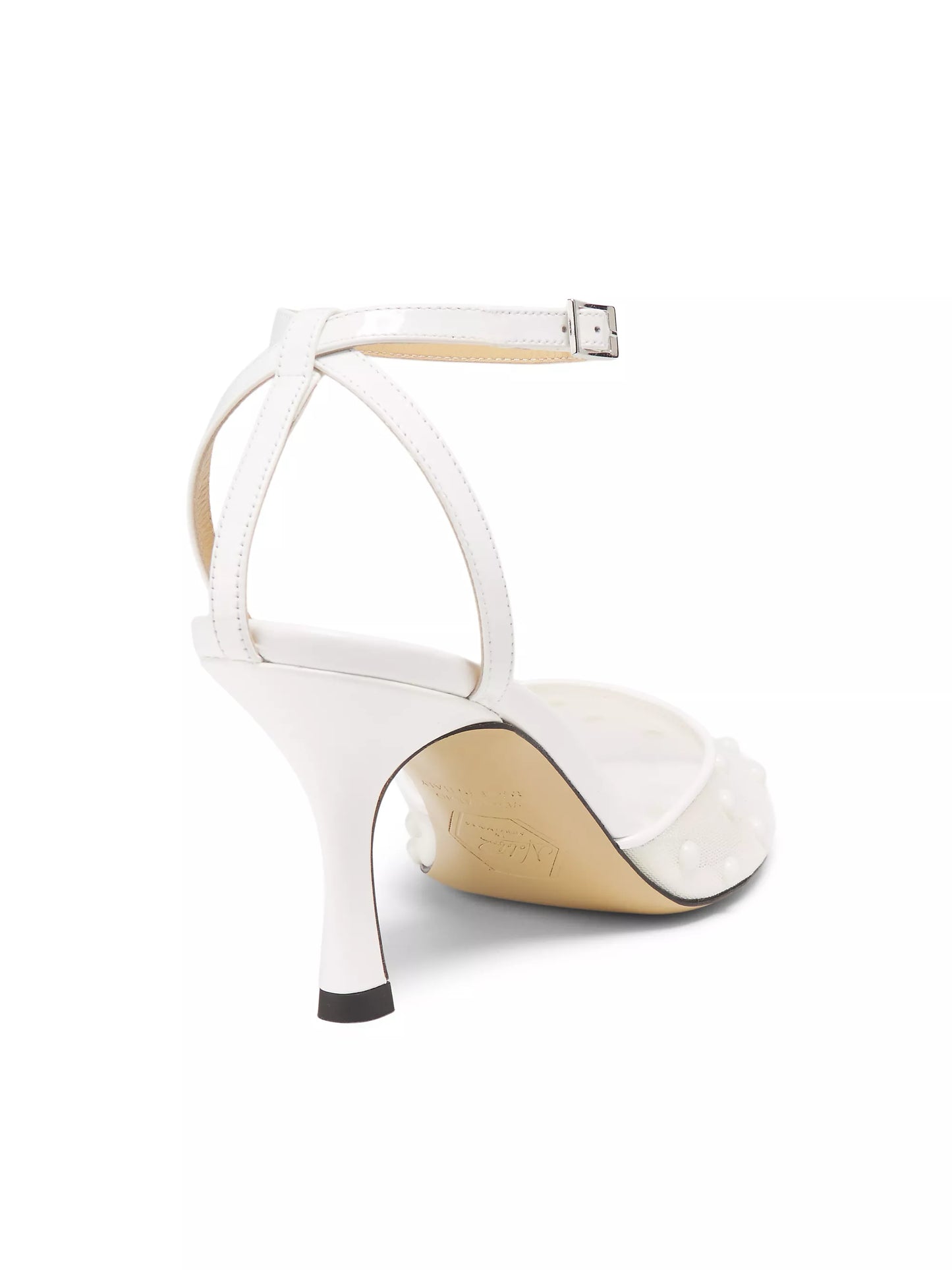 White Mesh Slingback