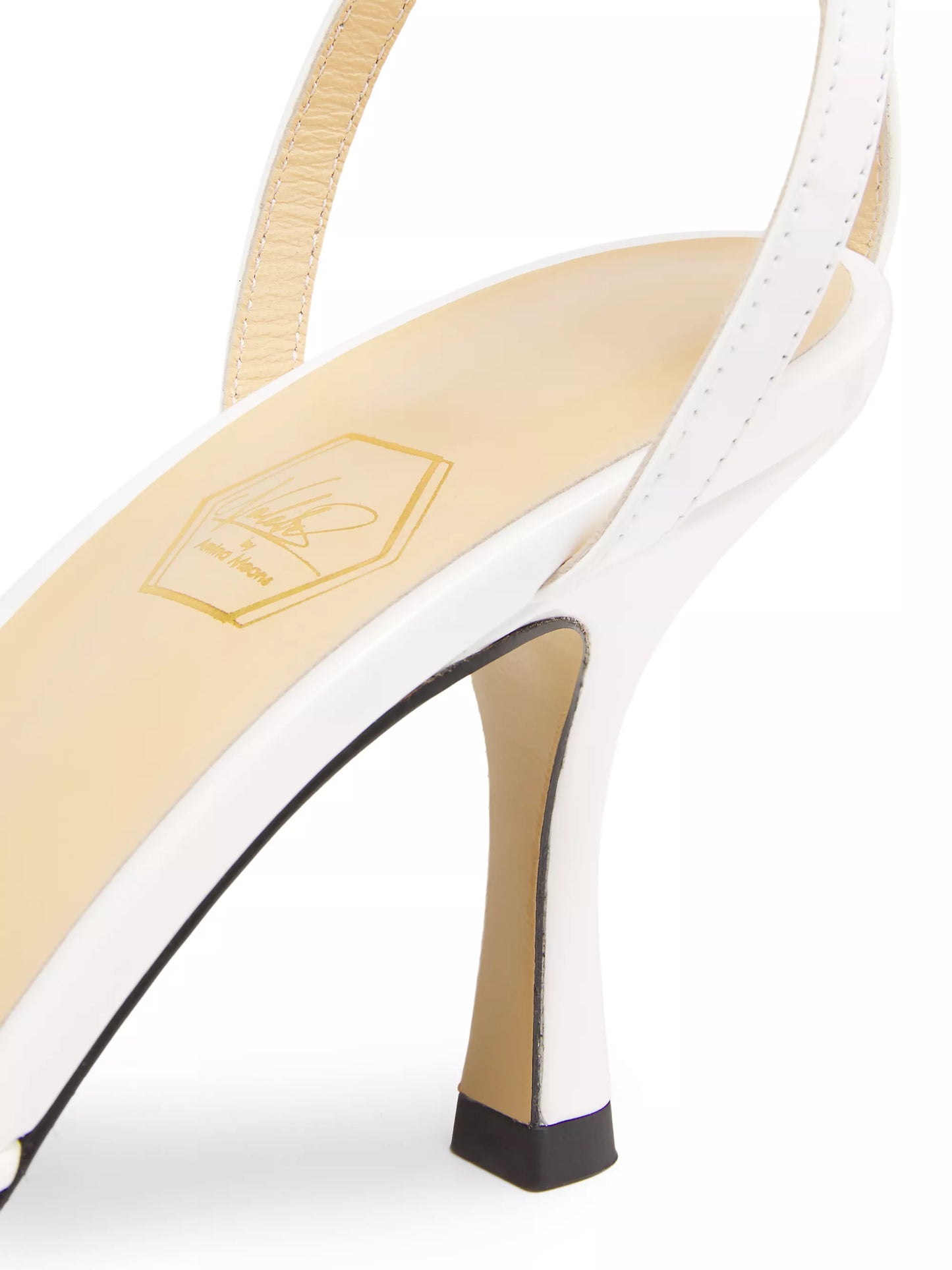 White Mesh Slingback