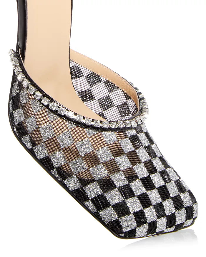 Black Silver Pumps