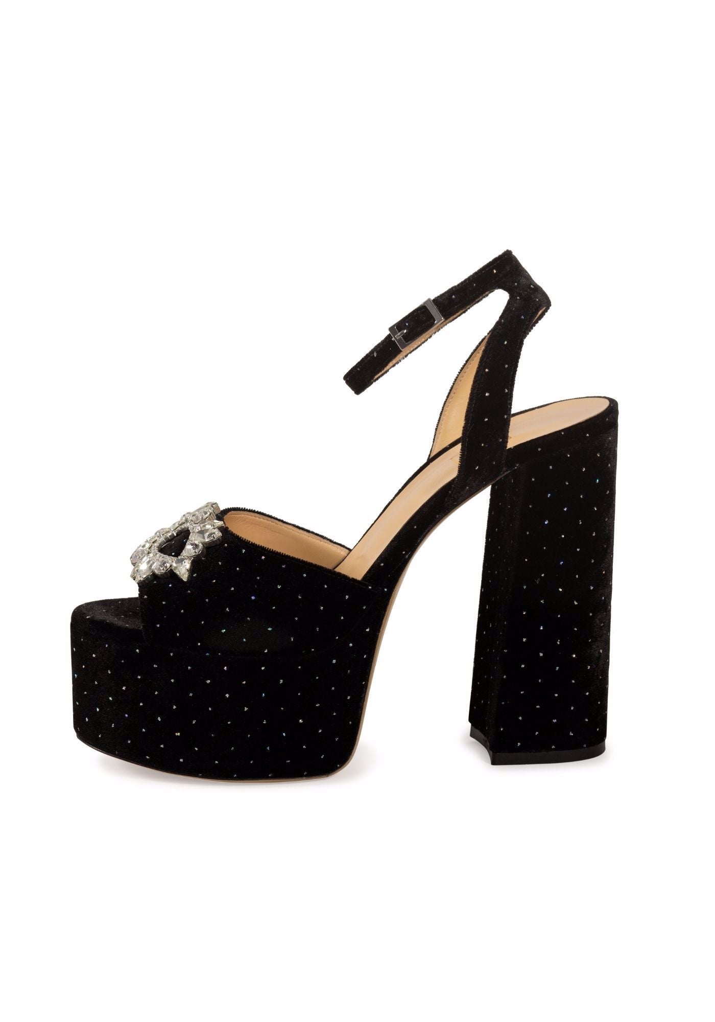 Black Velvet Platforms