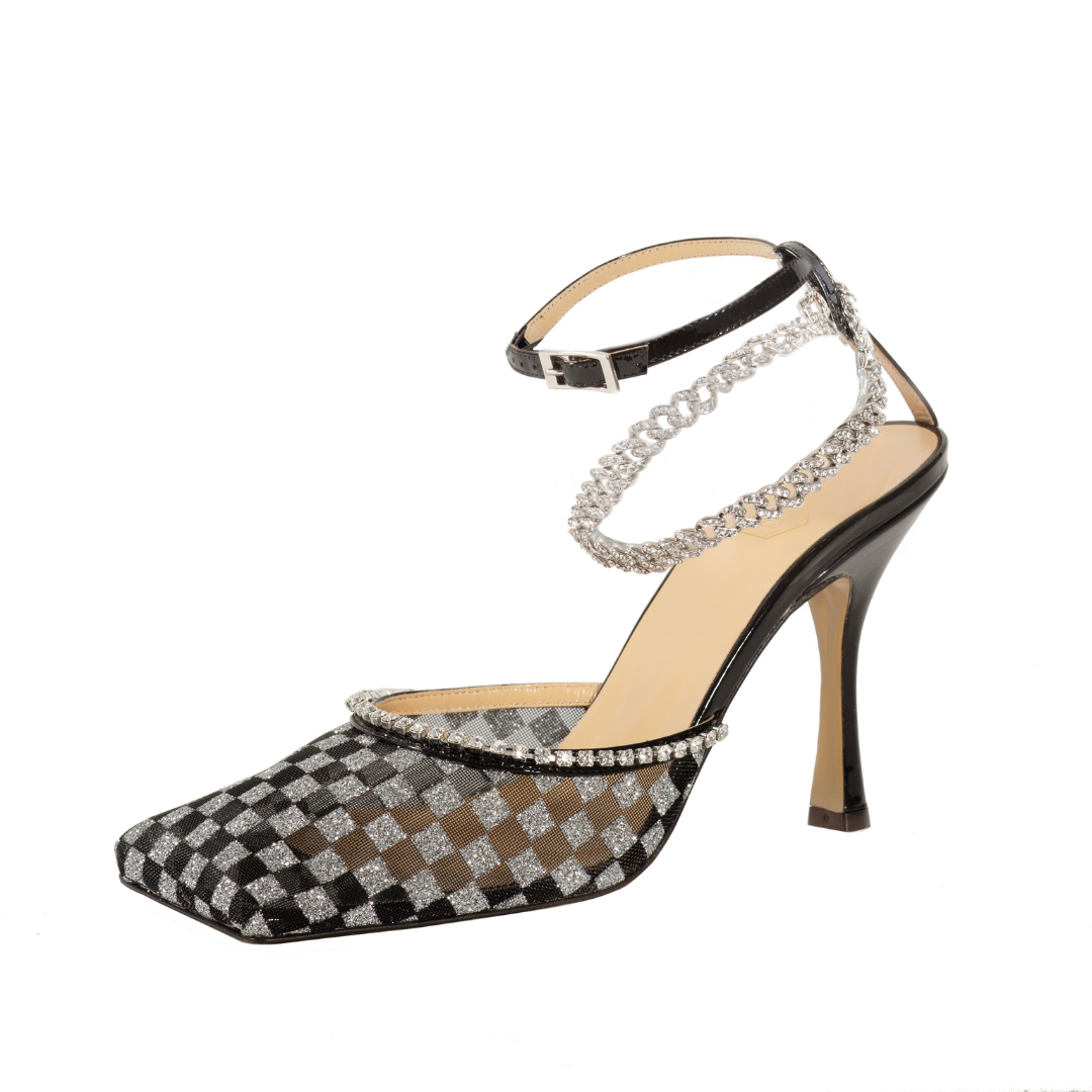 Black Kitten heel