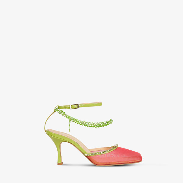 Pink Mesh Pumps
