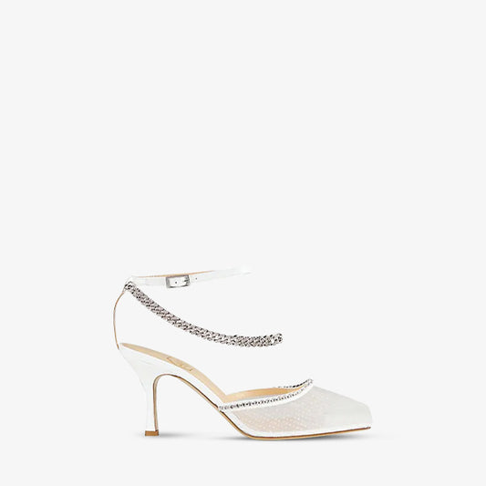 White Mesh Sandal