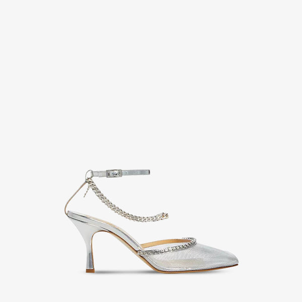 Silver Mesh Sandal