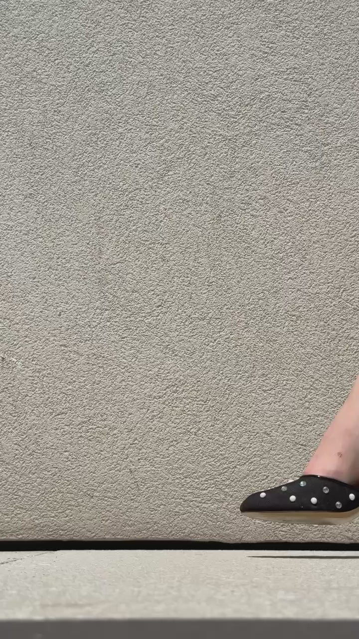 Black Mesh pumps