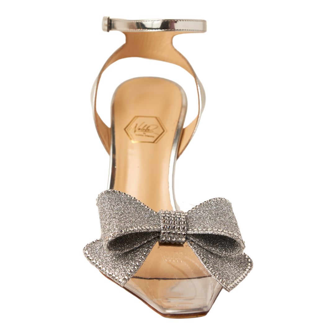 Dimante PVC Pump - Silver - Nalebe