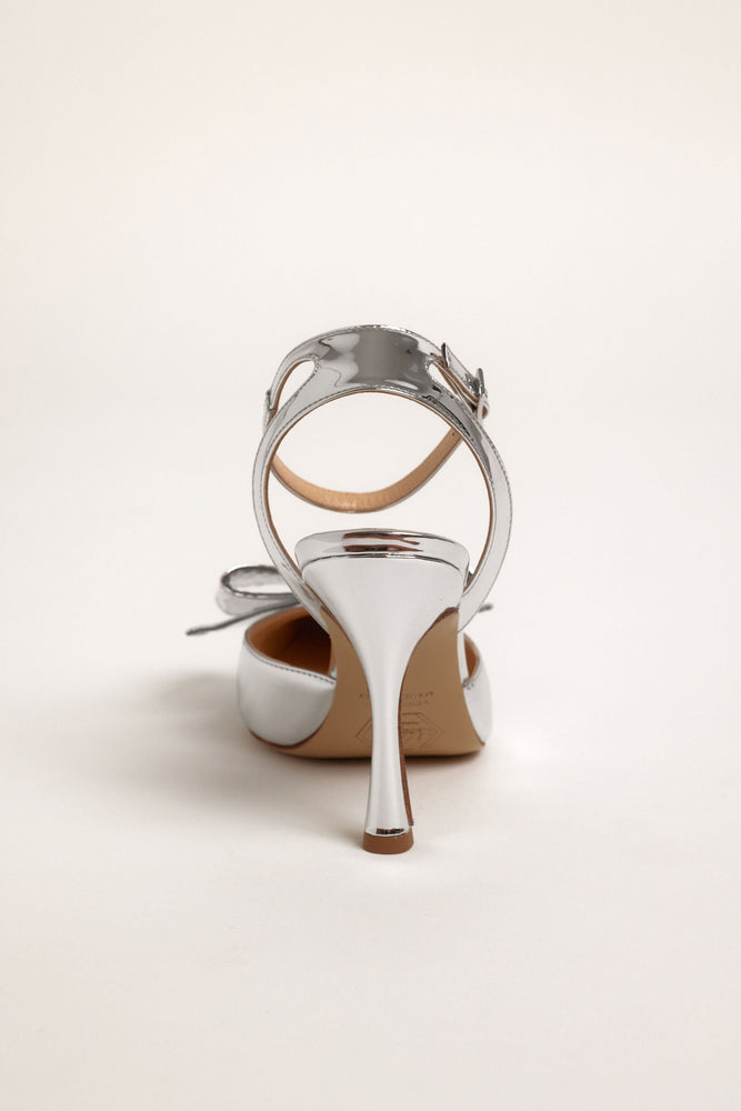 DIMANTE SLINGBACK 90MM in SILVER COLLECTION - Nalebe