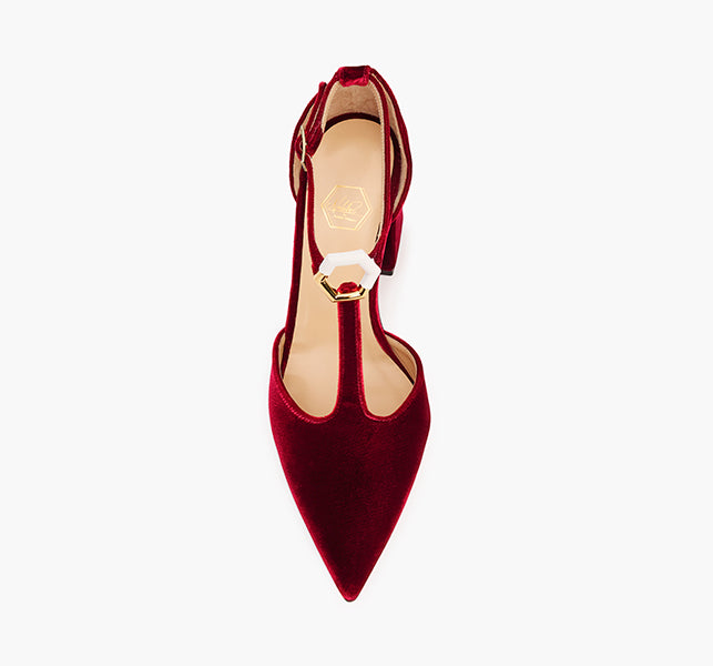 MaryJane Red Pumps