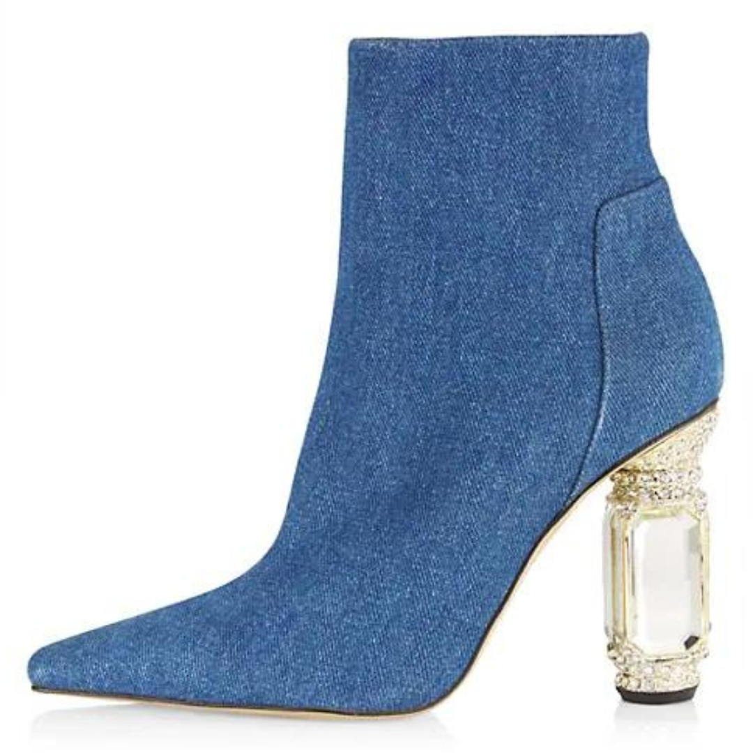 Denim Ankle Boots