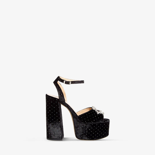 Black Velvet Platforms