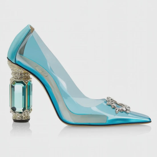 Blue PVC Pumps
